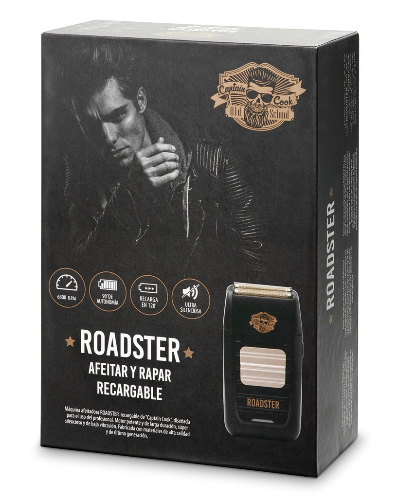 [8423029064648] Afeitadora Negra Roadster Captain Cook