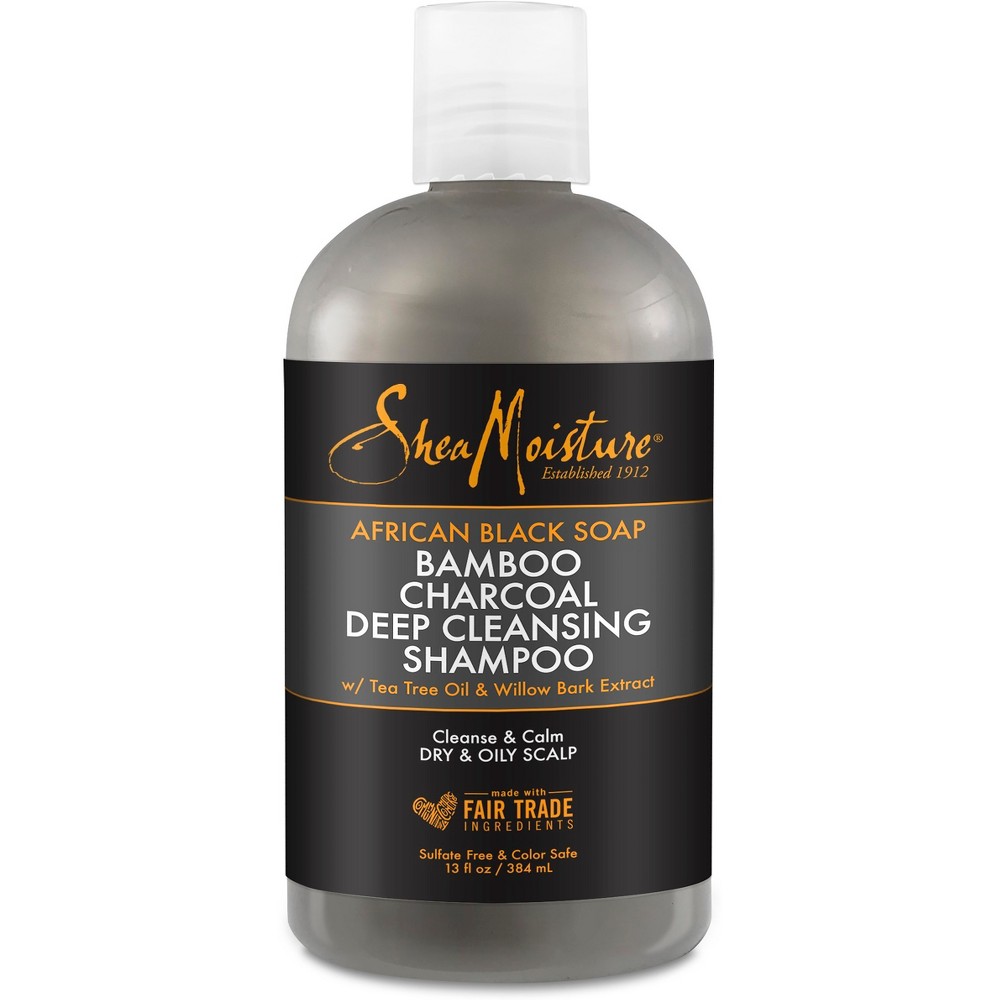 African Black Soap Bamboo Charcoal Deep Cleansing Champu 577ml Shea Moisture