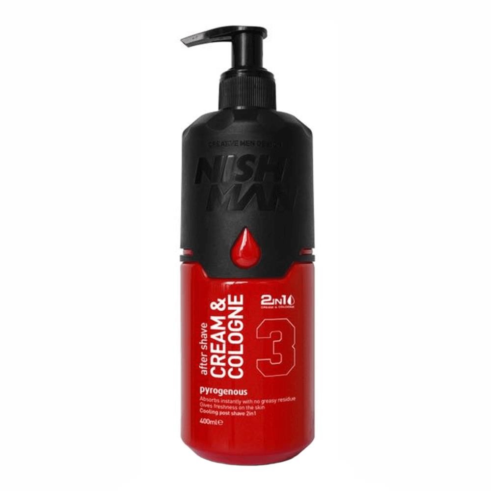 After Shave Crema & Colonia Pyrogenous Nº3 400ml Nishman
