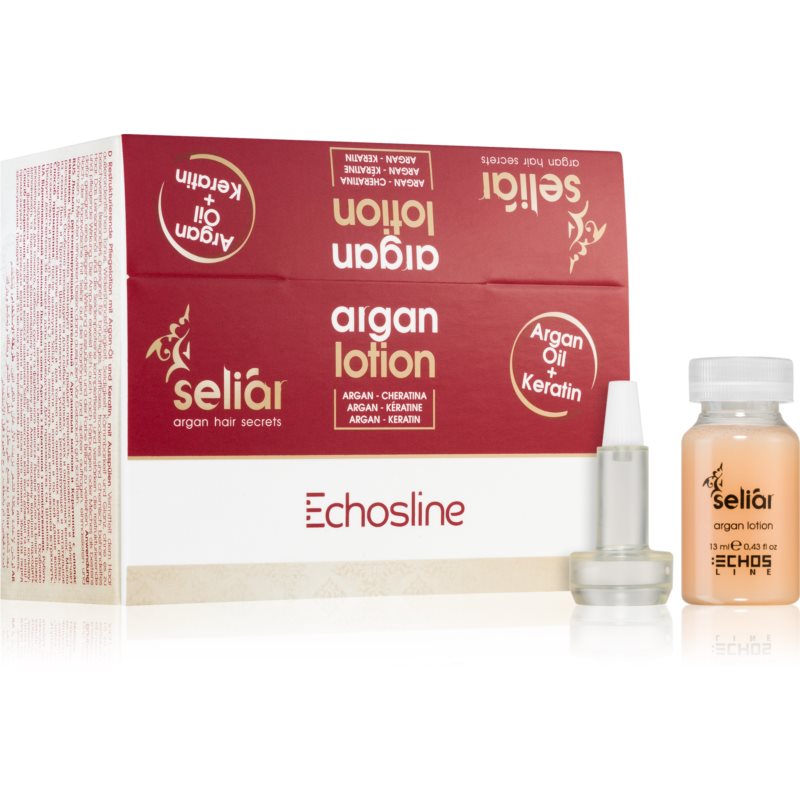 Ampollas Argan y Keratina Seliar 12x13ml Echosline