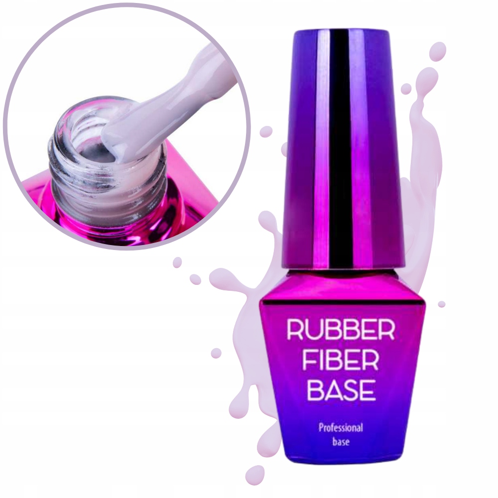[ML02012] Base Rubber Fiber Base Pink Glam 10ml Molly Lac