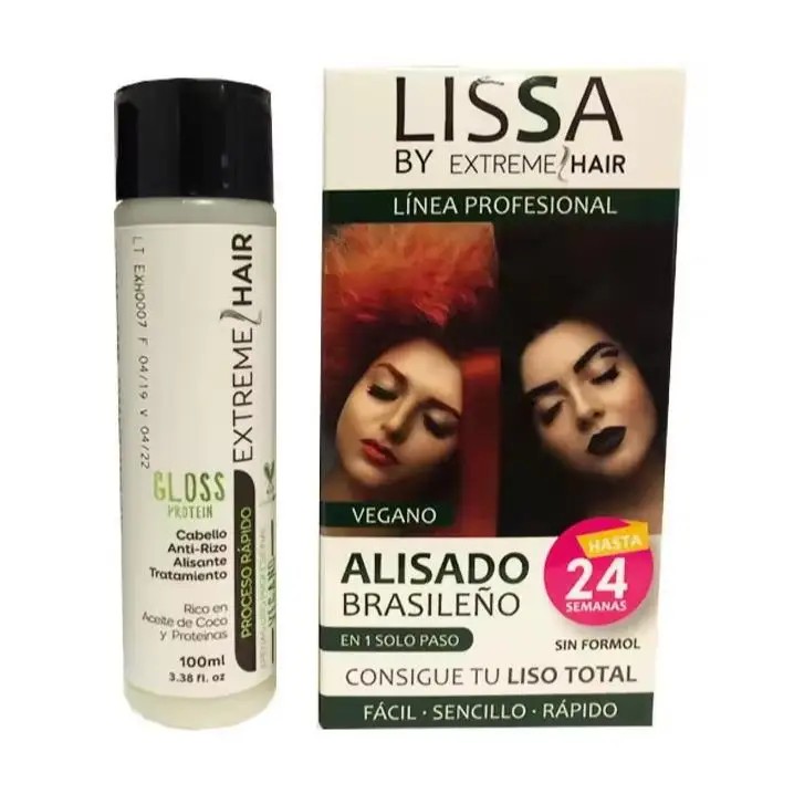 Lissa Alisado 100% Vegano Nanoplastia (en 1 solo paso) Cabello oscuro