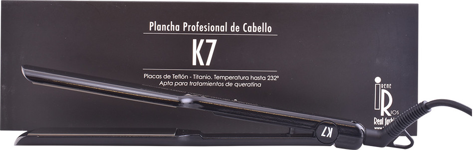 Plancha K7 Negra Irene Rios