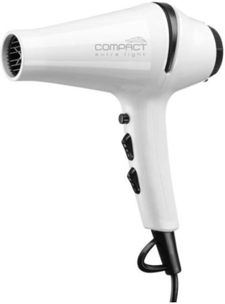 [04203/58/99] Secador Compact Ionico Ligero con Tourmalina Blanco Eurostil