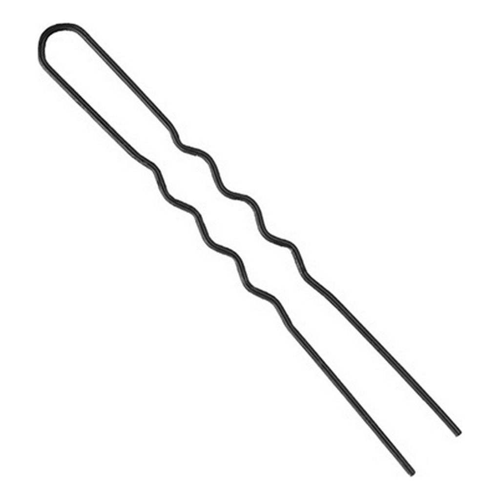 [00030/50] Horquilla Invisible 20ud 55mm negro Eurostil